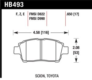Toyota xB Brake Pad Sets - Front - Hawk Performance - Blue 9012 - `04-`07 Toyota xB Brake Pad Sets - Front - Hawk Performance - Blue 9012 - `04-`07
